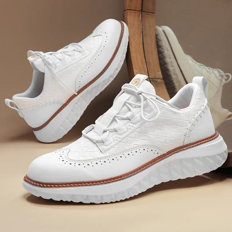 Kairos | Men's Lace Up Denim Platform Walking Sneakers