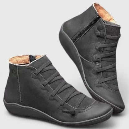 Calista | Luxury Tan Leather Orthopedic Boots