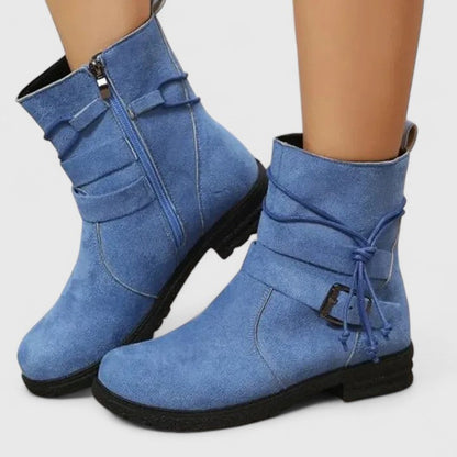 Alethea | Sophisticated Black Suede Boots