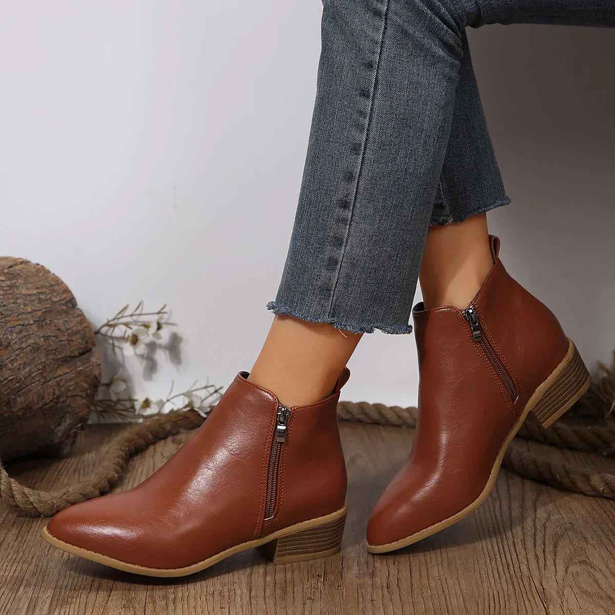 Vyn | Black Orthopedic Comfort Ankle Boots