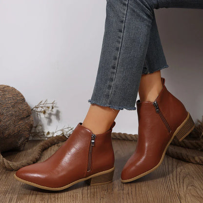 Vyn | Black Orthopedic Comfort Ankle Boots