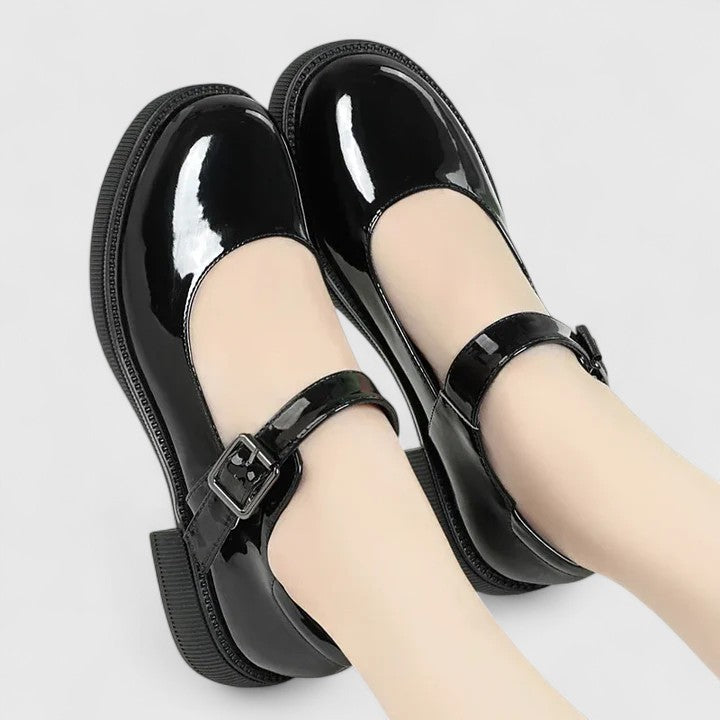 Calantha | Black Mary Jane Orthopedic Shoes