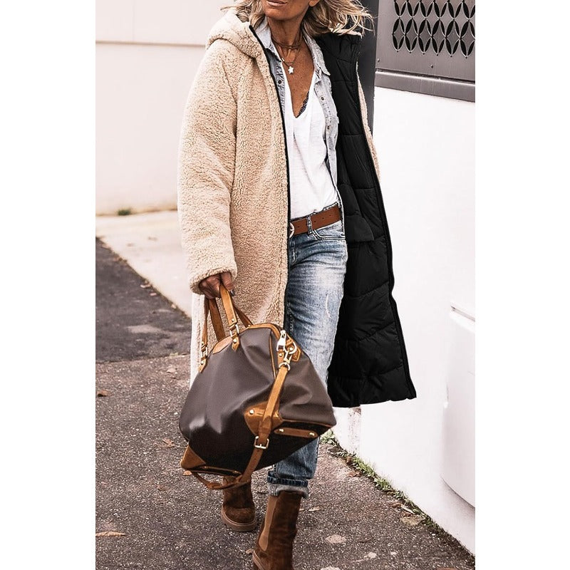 Astrid | Elegant Reversible Shearling Coat in Brown