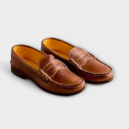 Aurelia | Tan Classic Women's Loafers