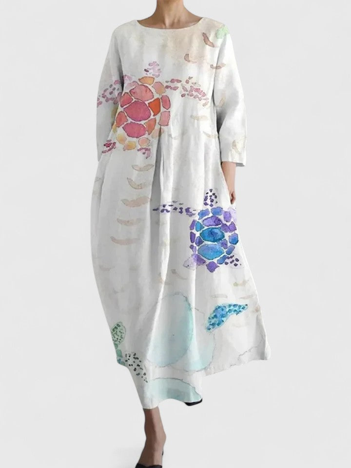 Calantha | Elegant Floral Stylish Midi Dress