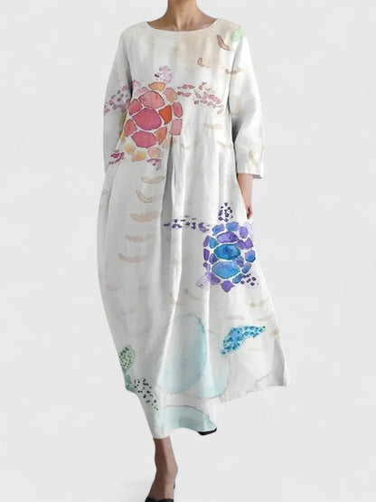 Calantha | Elegant Floral Stylish Midi Dress