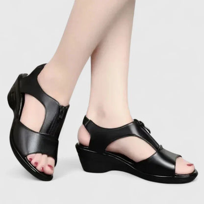 Calantha | Luxe Black Elegant Sandals