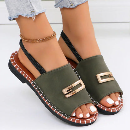 Calista | Denim Orthopedic Wedge Heel Sandals