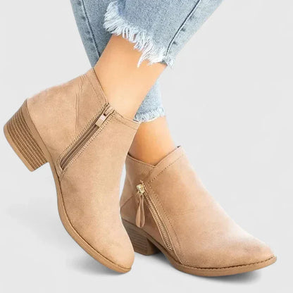 Calantha | Black Suede Orthopedic Boots