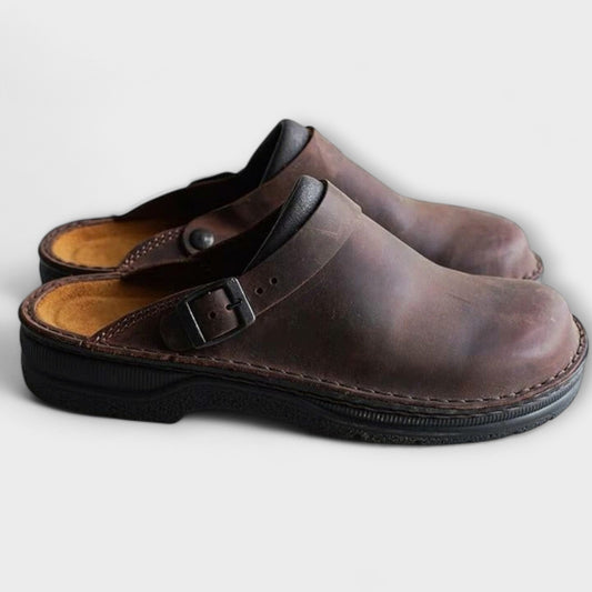 Calantha | Brown Leather Orthopedic Shoes