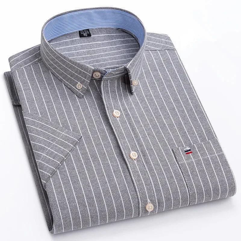 Beckett | Elegant Striped Cotton Shirt