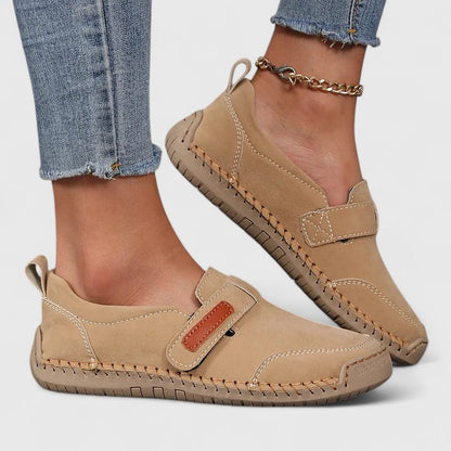 Calantha | Elegant Blue Suede Orthopedic Shoes