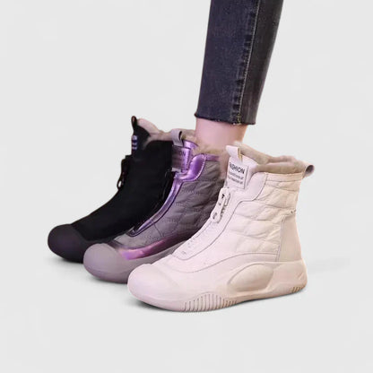 Calista | Beige Quilted Orthopedic Boots