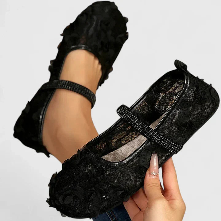 Calantha | Lace White Orthopedic Shoes