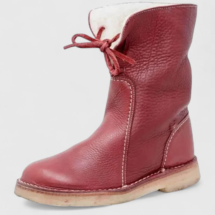 Brown Shearling Orthopedic Boots