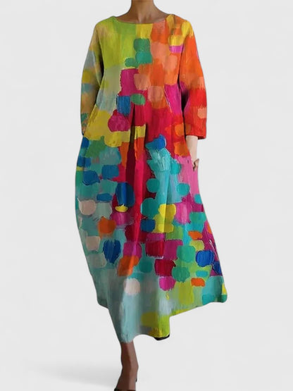 Calantha | Elegant Floral Stylish Midi Dress