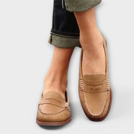 Aurelia | Tan Classic Women's Loafers