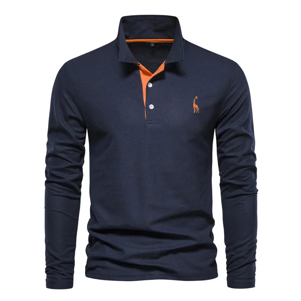 Beckett | Navy Long Sleeve Classic Warm Elegance Pullover