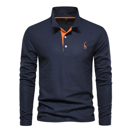 Beckett | Navy Long Sleeve Classic Warm Elegance Pullover