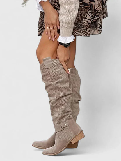 Calantha | Tan Suede Elegant Boots