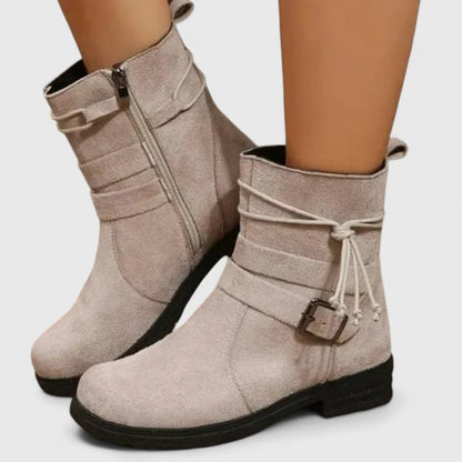 Alethea | Sophisticated Black Suede Boots