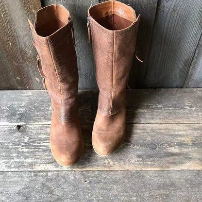Calantha | Tan Suede Stylish Autumn Boots