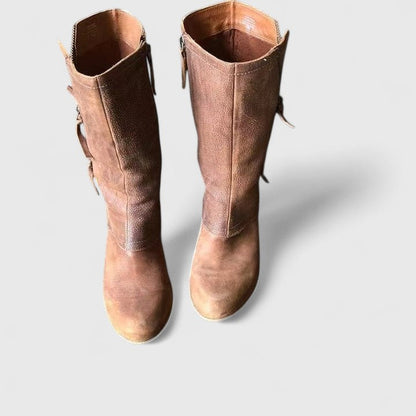 Calantha | Tan Suede Orthopedic Boots