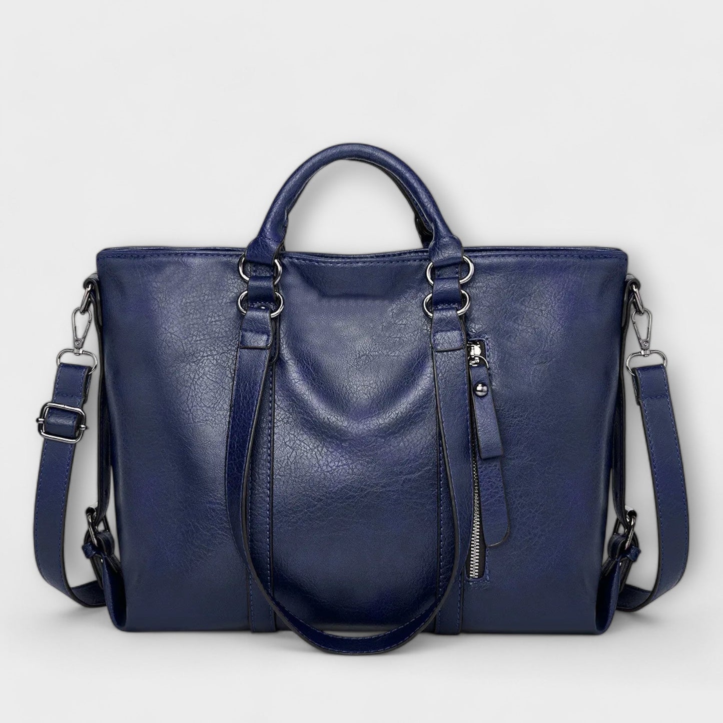 Astrid | Women’s Professional Work Handbag - Rich Brown Leather Tote