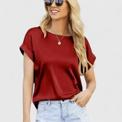 Calantha | Burgundy Elegant Blouse