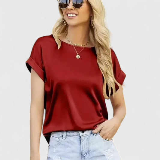 Calantha | Burgundy Elegant Blouse