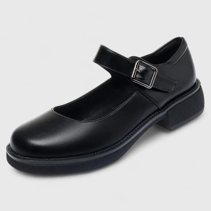 Calanthe | Black Mary Jane Orthopedic Shoes