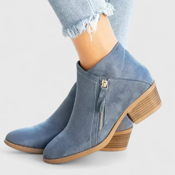 Calantha | Black Suede Orthopedic Boots