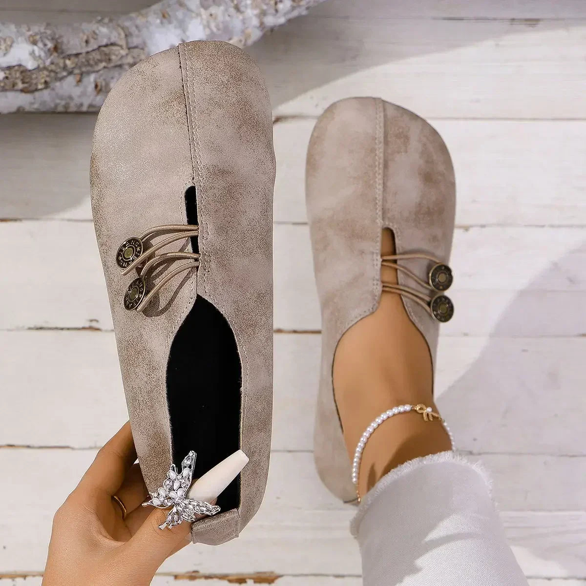 Alethea | Black Soft Suede Women's Loafers