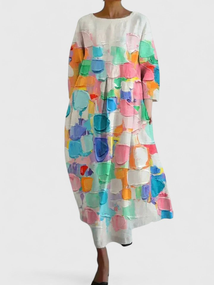 Calantha | Elegant Floral Stylish Midi Dress