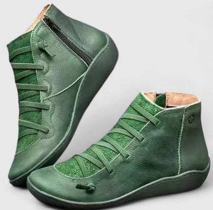 Calista | Luxury Tan Leather Orthopedic Boots