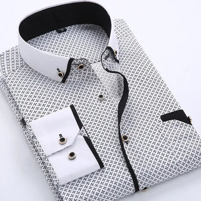 Beckett | Monochrome Modern Long-Sleeve Shirt