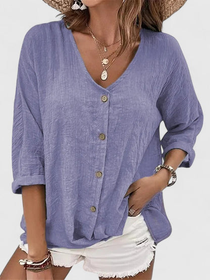 Alethea | Ethereal Blue Sophisticated Blouse