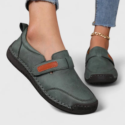 Calantha | Elegant Blue Suede Orthopedic Shoes