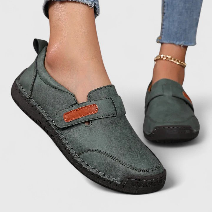 Calantha | Blue Suede Orthopedic Shoes