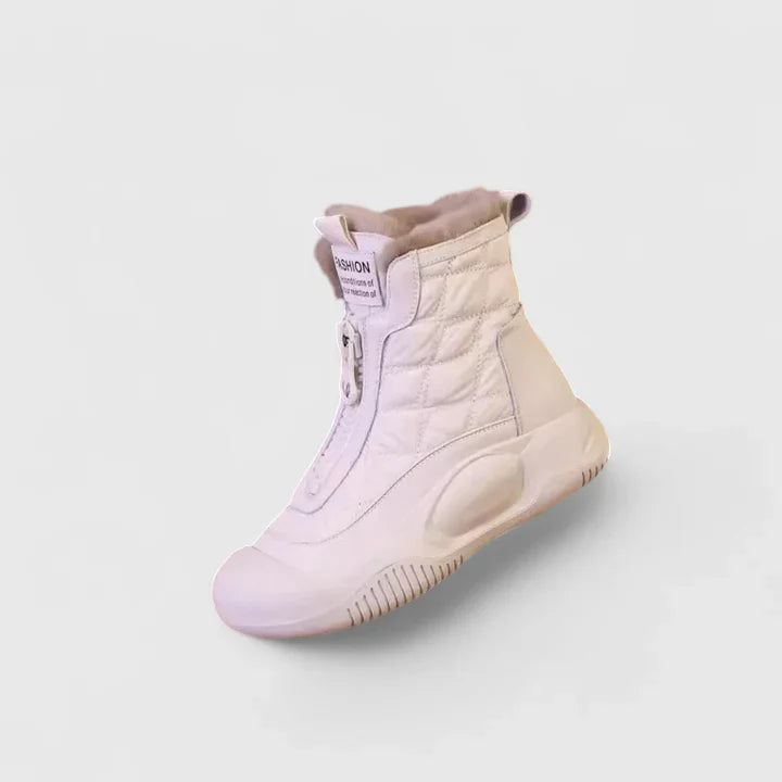 Calista | Beige Quilted Orthopedic Boots