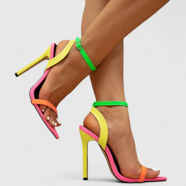 Calantha | Vibrant Multi-Color Elegant Heels