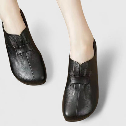 Calantha | Brown Leather Orthopedic Loafers