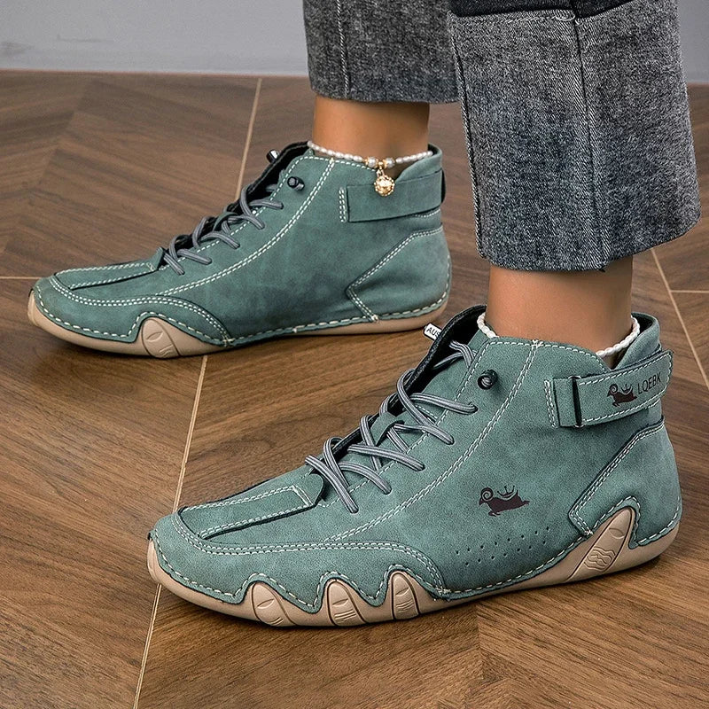 Alethea | Teal Suede Elegant Shoes