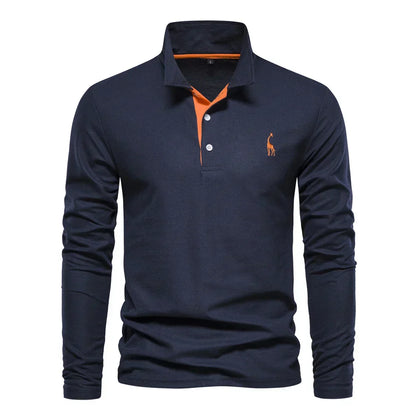 Beckett | Navy Long Sleeve Classic Warm Elegance Pullover