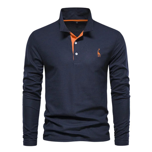 Beckett | Navy Long Sleeve Classic Warm Elegance Pullover