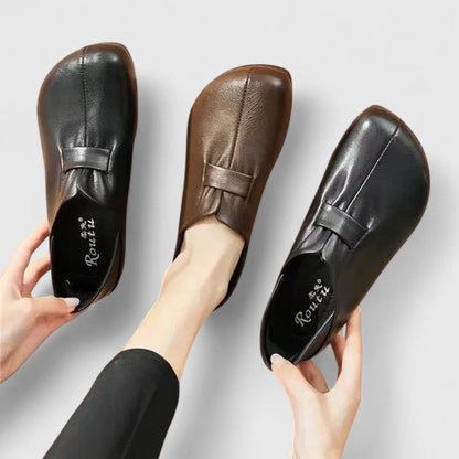 Calantha | Brown Leather Orthopedic Loafers