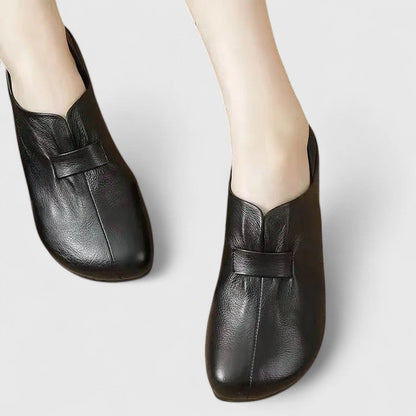Calantha | Brown Leather Orthopedic Loafers