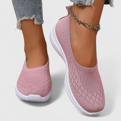 Calantha | Lavender Knit Orthopedic Slip-Ons