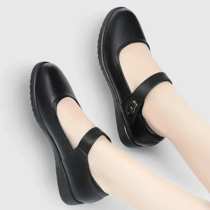 Calista | Elegant Black Mary Jane Orthopedic Shoes