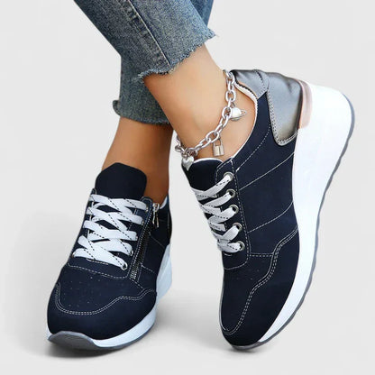 Calantha | Black Cutout Orthopedic Shoes